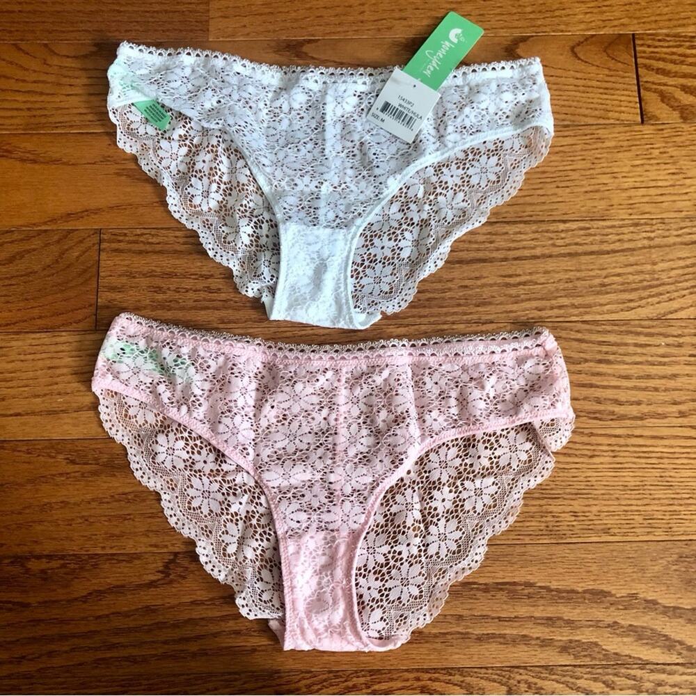 Honeydew Bundle Lace Solid Pink White Seamless Bikini Women’s Size M NWT - Picture 7 of 7